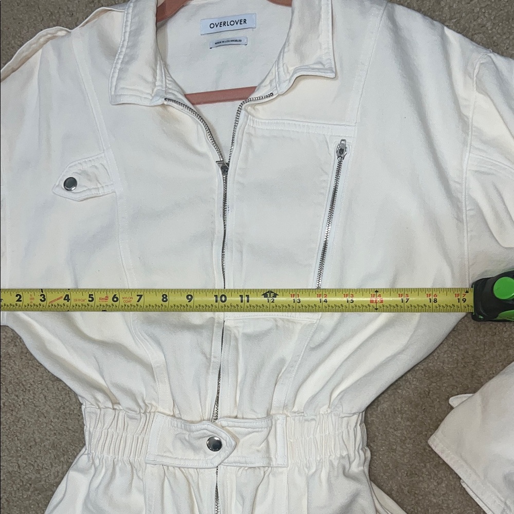 off White jean Jumpsuit - Picture 5 of 11